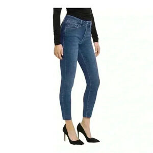 Good American Good Legs Crop Raw Hem Jeans Size 15